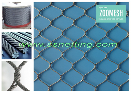 stainless steel zoo fence, zoo animal fence, outdoor birds park netting.jpg