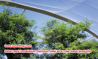 Instalación de Safari Park Instalación Cuerda de alambre de acero inoxidable Productos de malla