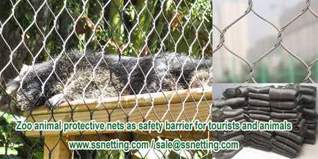 Zoo animal protective nets as safety barrier for tourists and animals.jpg